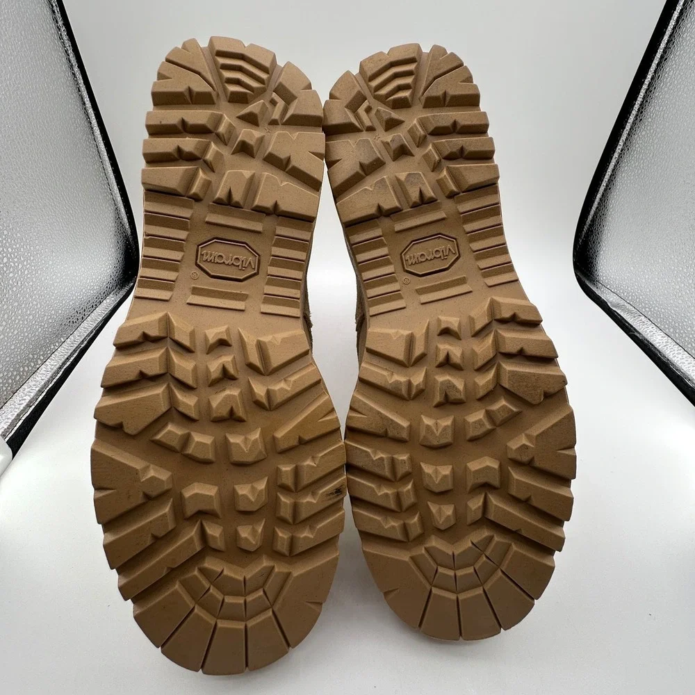 Mondo PT UFCW Vibram Hot Weather Combat Boots Mens 9.5‎ Wide Tan Steel Toe NEW